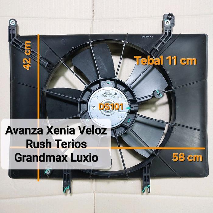 Shroud Fan extra fan kipas radiator All New avanza 1500cc  ( 2016-2021.1300cc) Grand Max xenia veloz