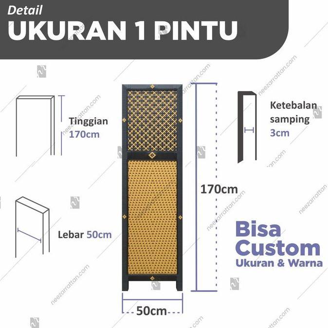 Terlaris Sketsel Rotan, Pembatas Penyekat Partisi Ruangan Ruang Tamu Kualitas Terbaik Harga Termurah