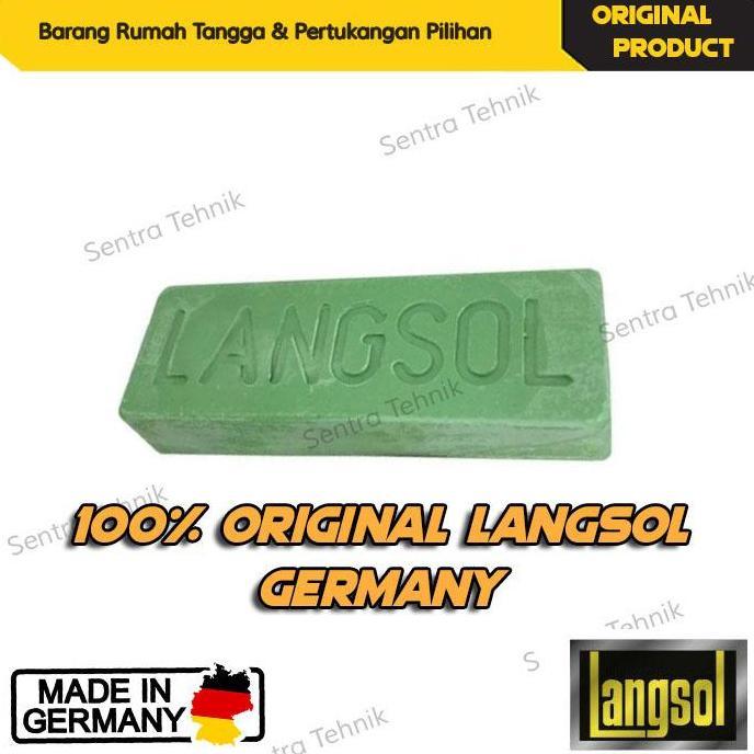 [Original Langsol Hijau 100%] Langsol Hijau Batu Ijo Batu Poles Stainless Poles Logam Pengkilap Loga