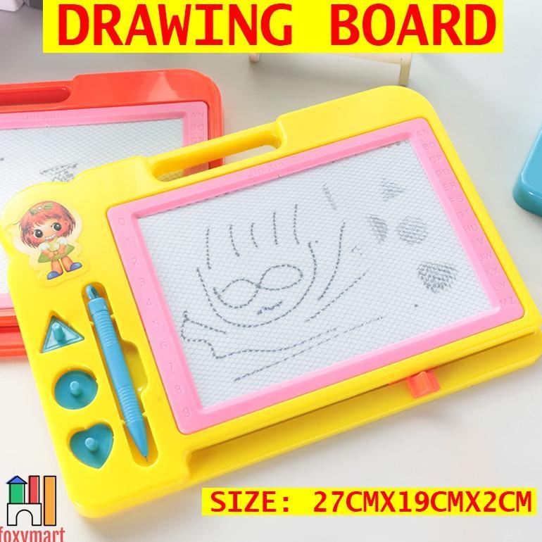 Diskon`  Mainan Papan Tulis Anak Magnet Magnetic Drawing Board Hapus
