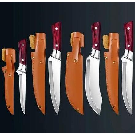 Pisau Naga Pemotong Tulang Motif Naga Dengan Sarung Pisau