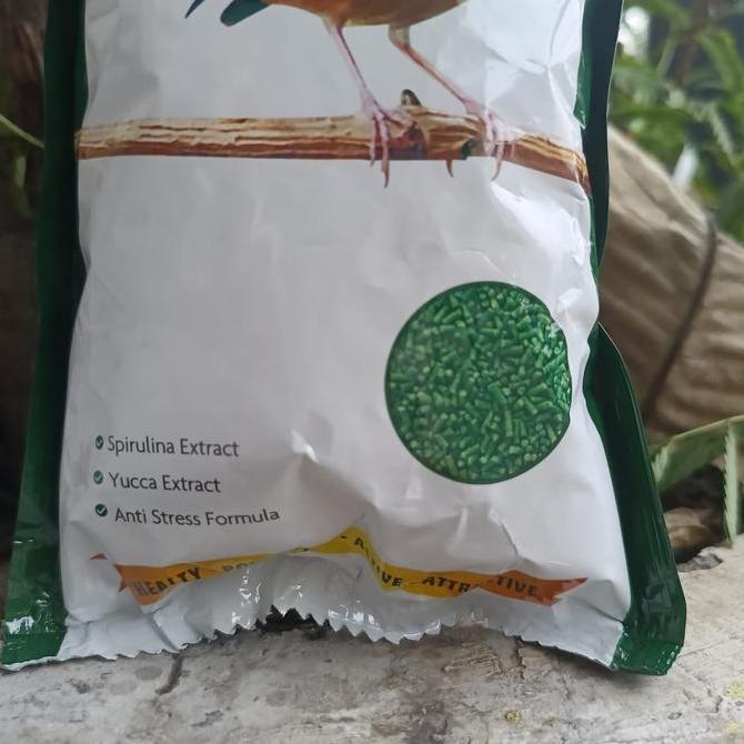 Tqs Voer Gold Coin Seaweed  Rumput Laut Hijau Ijo Voer Pakan Burung Murai Batu Kacer Cendet