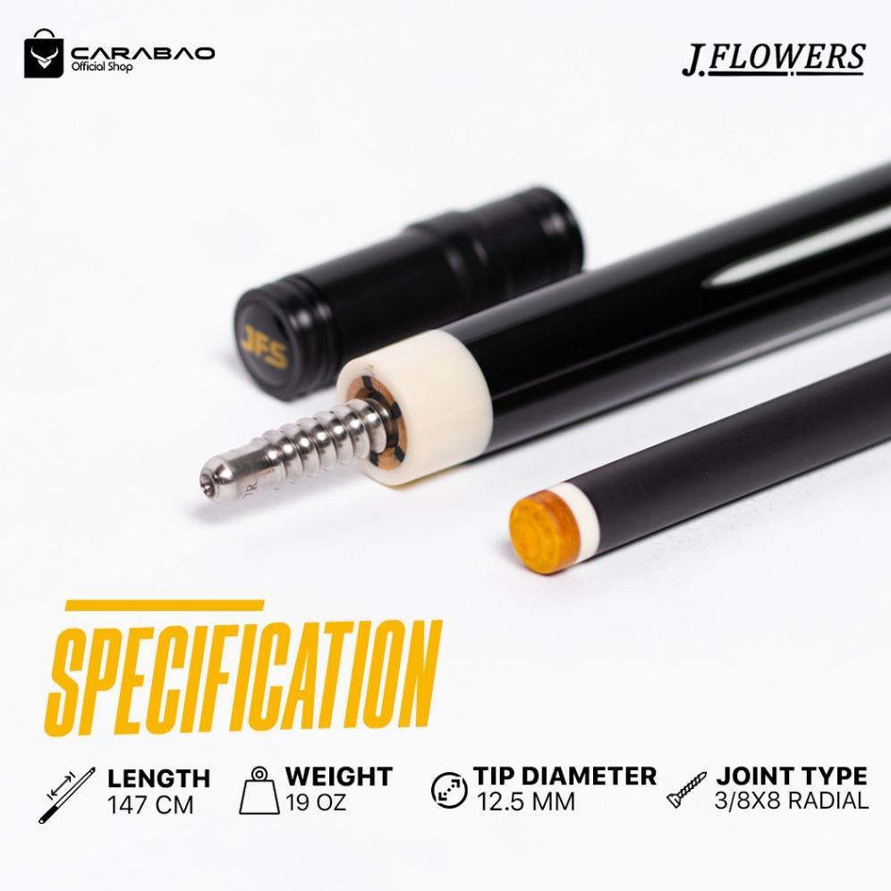 TERBARU BEST DEALS JFLOWERS JF10-13BK CUE STICK BILLIARD - STICK PLAY BILLIARD