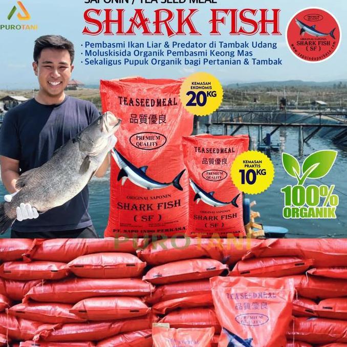 Saponen Samponin Obat Keong Racun Keong Bubuk 20Kg - Ampas Saponin Pupuk Organik Untuk Kolam Tambak 