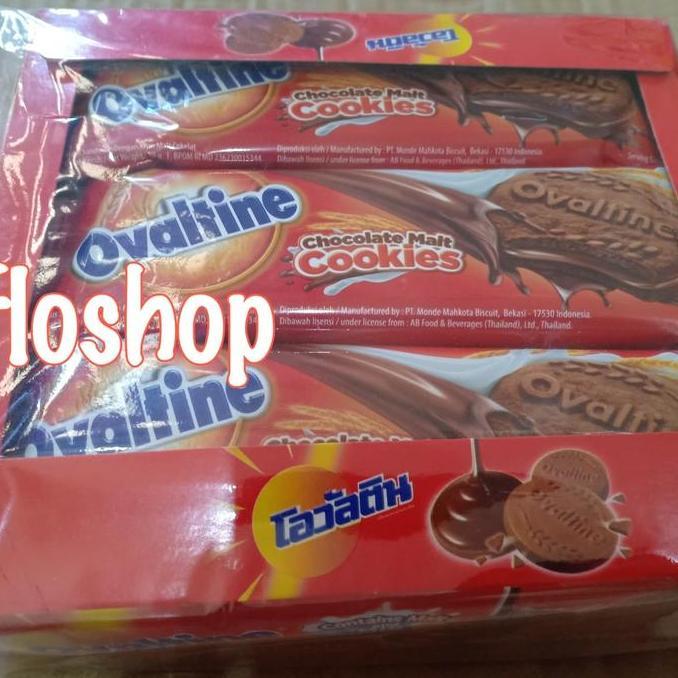 Biskuit Ovaltine Cookies coklat (Box isi 12)