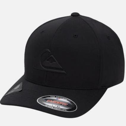 Topi Quiksilver Amped Up Flexfit Dryflight Cap Black