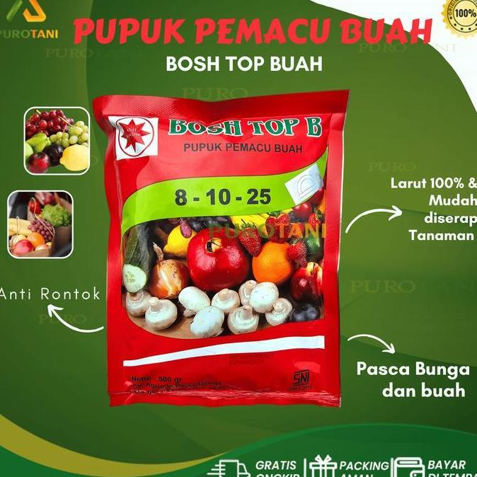 Bosh Top B 8-10-25 Pupuk Pemacu Buah 500Gr