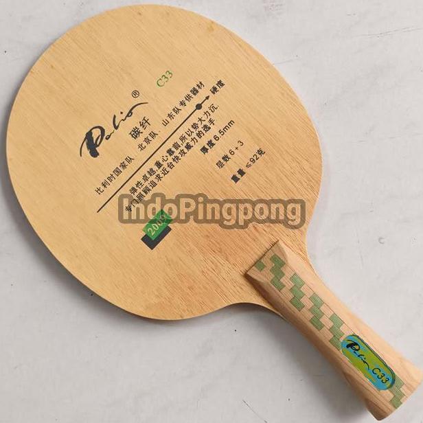Palio C33 6+3 Carbon FL ST CP Blade Kayu Pingpong Tenis Meja C-33
