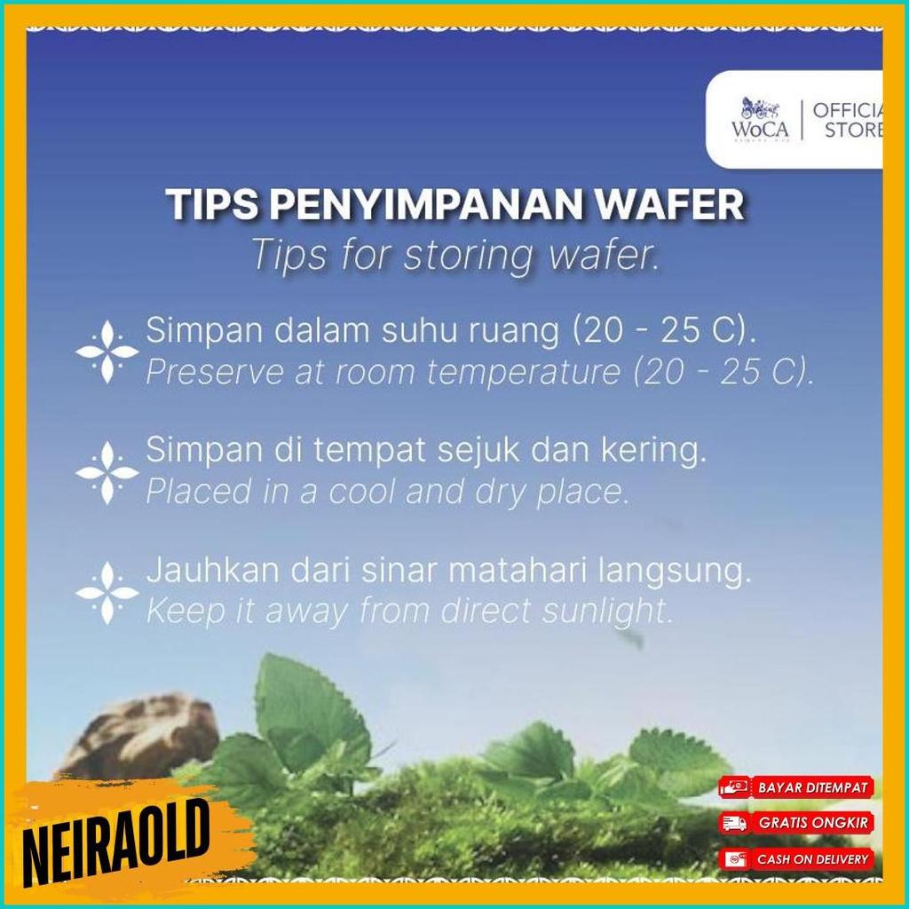 Woca Wafer Coklat Premium Dark Chocolate