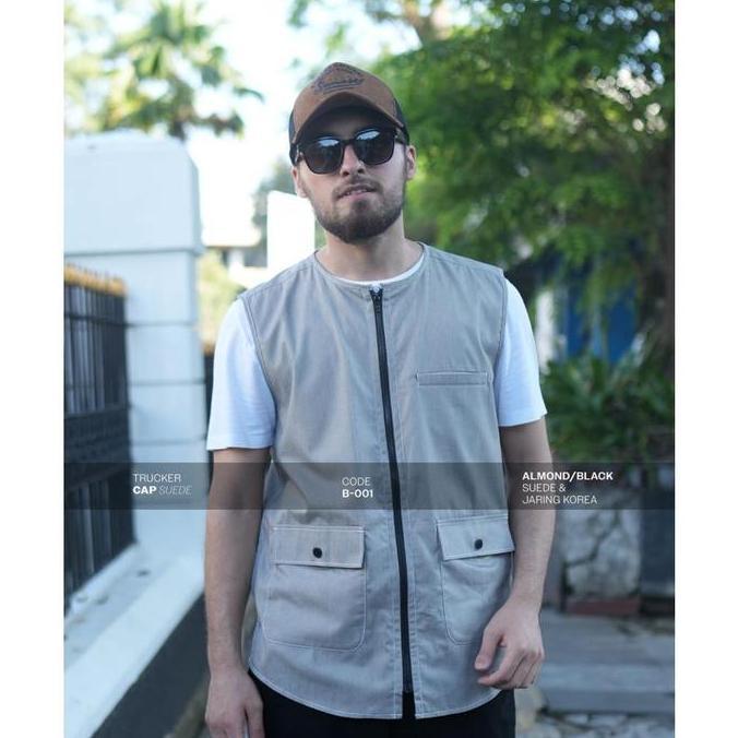 SAMASE B001 Trucker Cap Suede | Topi Trucker