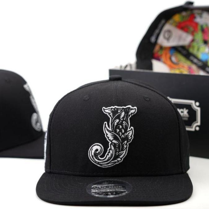 Topi Snapback Gudback Jkrta Batik Hitam