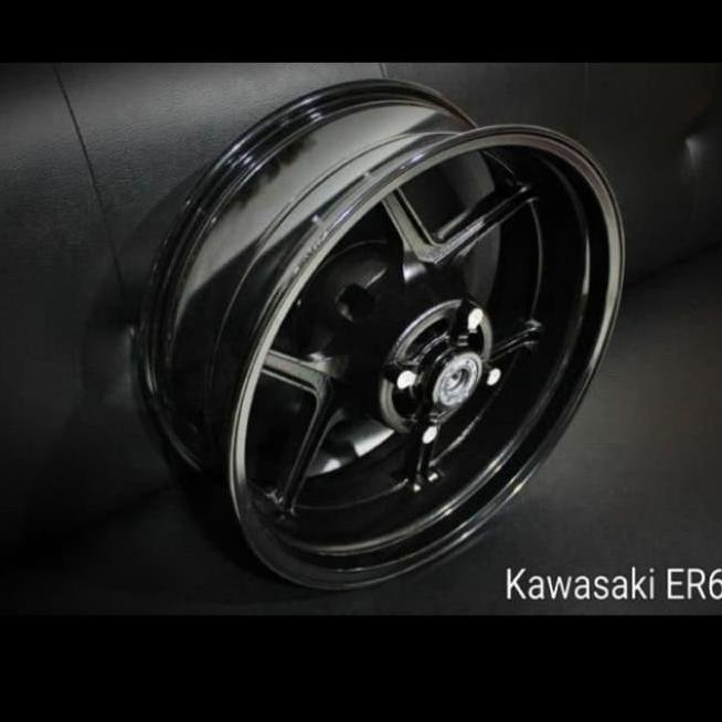 Velg Tapak Lebar 6inch Motor Kawasaki Er-6 DELKEVIC Best Quality Original