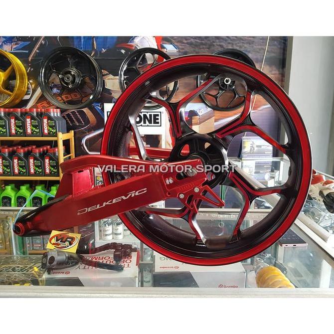 paket velg tapak lebar arm delkevic r15 vixion r cbr150 cb150 Original