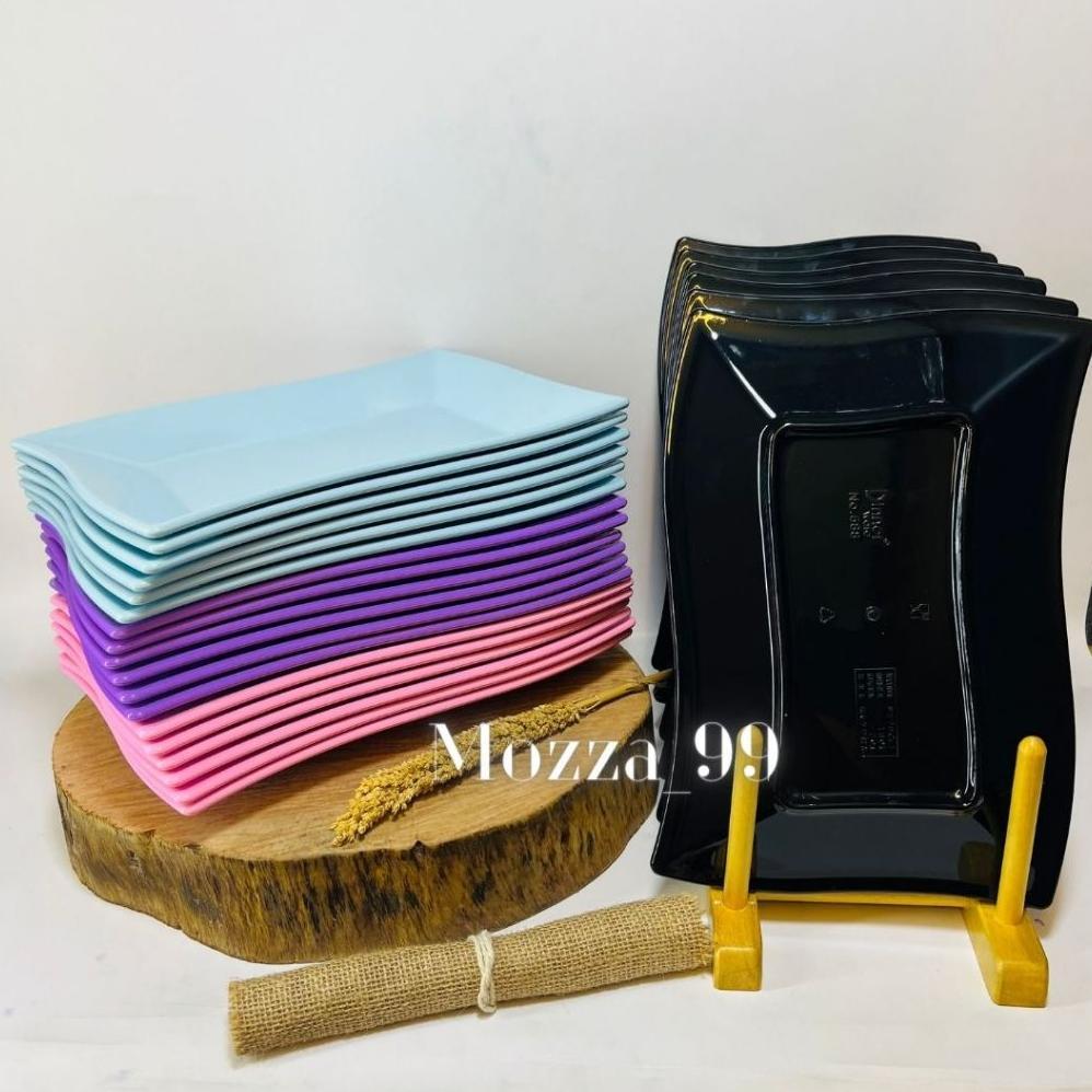 Mozza.kitchen_99_PIRING SAJI KUE BASAH MELAMIN / PIRING SAJI UNIK SEMI MELAMIN TEBAL HIGH QUALITY / 