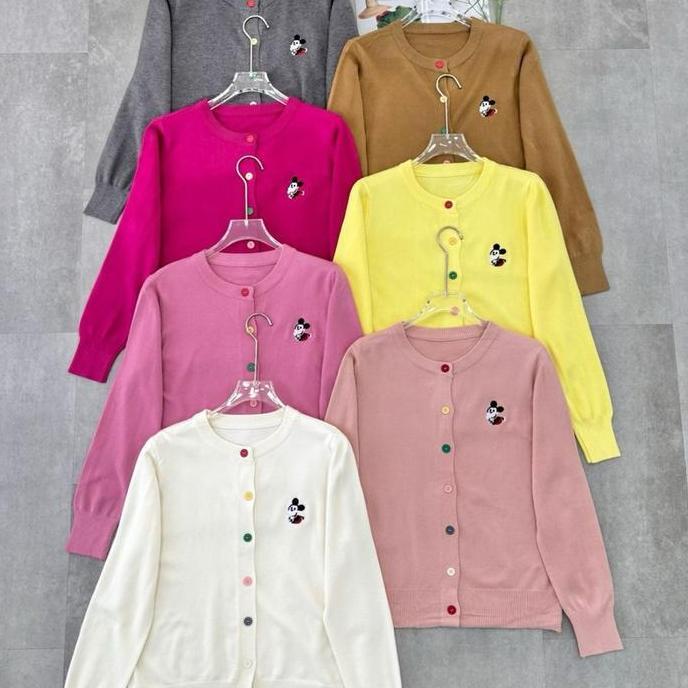 Vivorie Premium AT 2875 cardigan bordir karakter