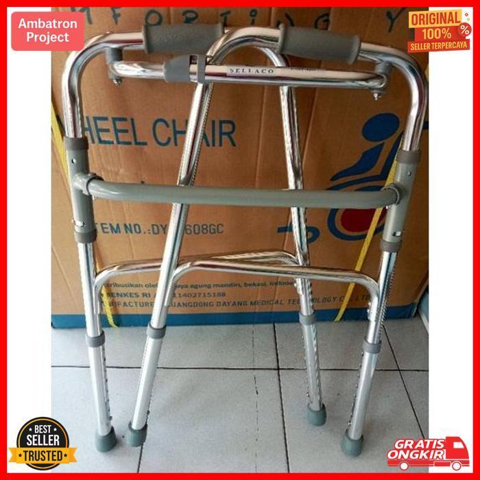 Sale Walker Alat Bantu Jalan Lansia/ Walker Lipat Stenlis Lansia