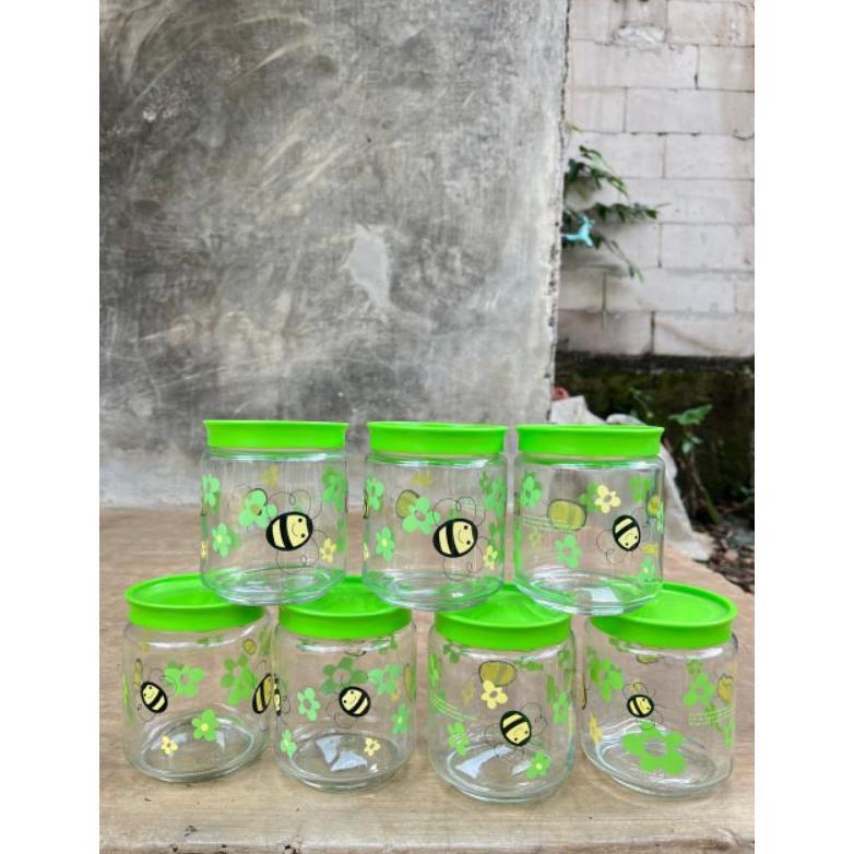 TOPLES KUE KACA 450ML HIJAU/TOPLES KACANG/TOPLES LEBARAN/TOPLES BUMBU SERBAGUNA TEBAL .