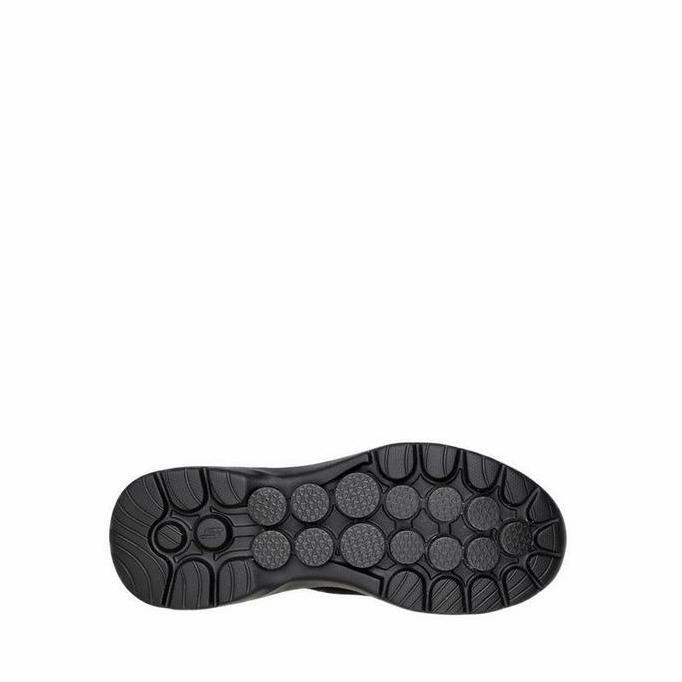 SKECHERS GO WALK 6 slip on MEN'S Walking Shoes - BLACK