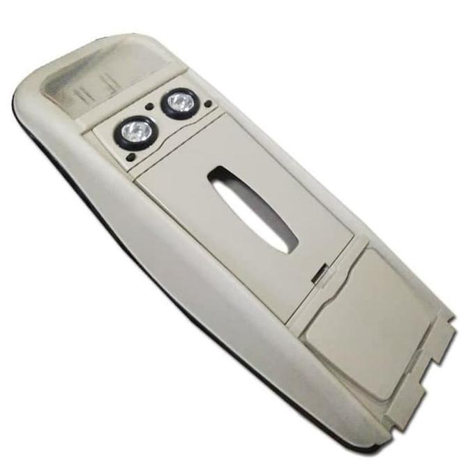 KOKPIT / ROOF CONSOLE / TEMPAT TISU PLAFON MOBIL ALL NEW AVANZA XENIA VELOZ 2012 - 2021 KREM / WOOD