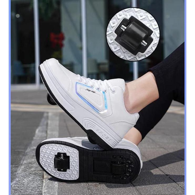 Terlaris O.K Sepatu Olahraga Sepatu Roda 2 Heelys Lampu Led Roller Shoes Skate