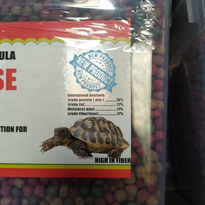 MEIZU TORTOISE FOOD 1 KG - MAKANAN KURA SULCATA PARDALIS ALDABRA INDIAN STAR BURMESE STAR REDFOOT CH