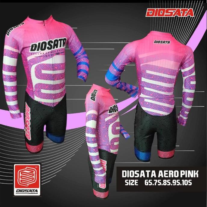 Terlaris Skinsuit Diosata Aero Pink Long ( Size 6S.7S.8S.9S.10S)