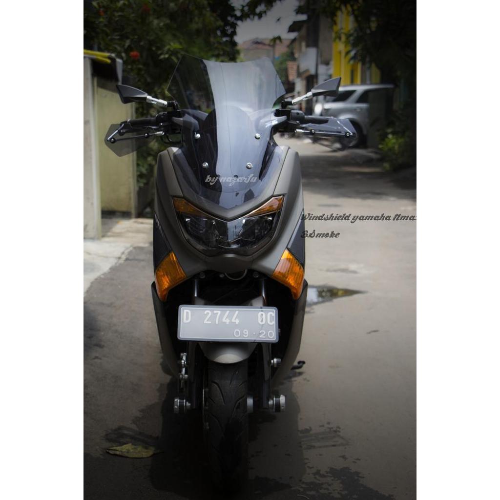 Kaca Motor Yamaha Nmax Windshield Dark Smoke Visor Shield Bening Original Dan Terpercaya