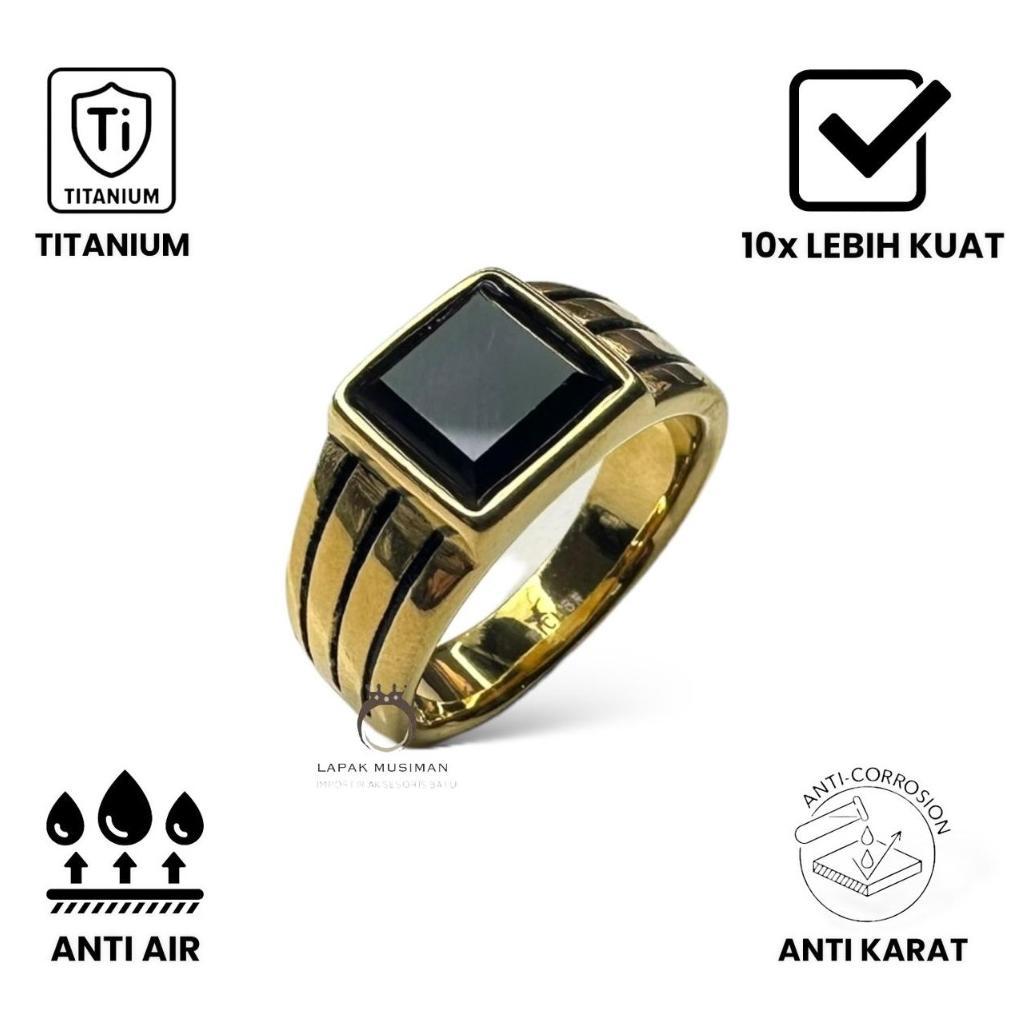 EXCLUSIVE` CINCIN PRIA TITANIUM BLACK ONYX SUPER KEREN - SUPER EKSLUSIF KEKINIAN