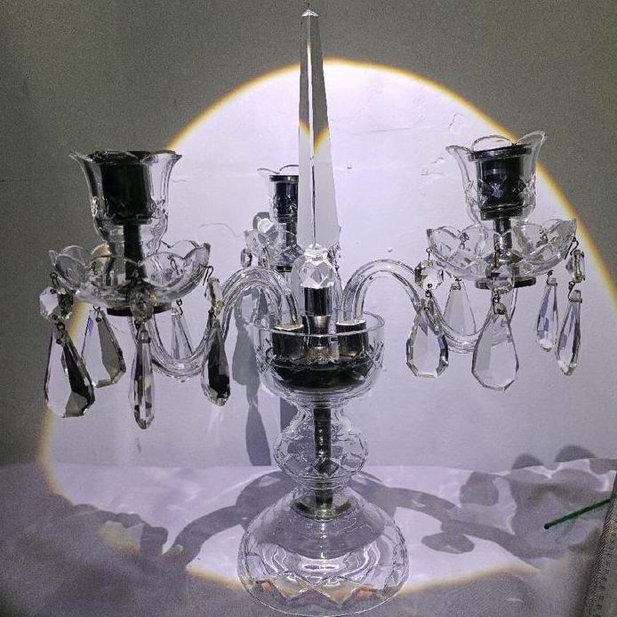 standing lilin crystal bohemia Czech mewah d33