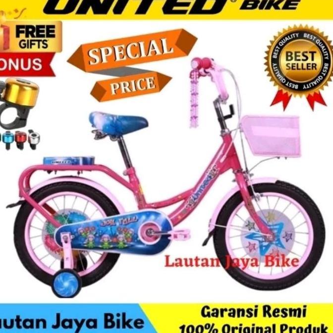 Sepeda Anak 16 18 Inch Mini United Joyfull New