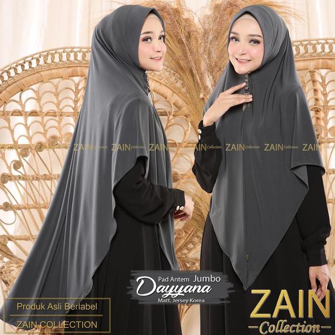 Dayyana Jumbo Kerudung khimar Syari Bergo Syari Bahan Jersey Korea