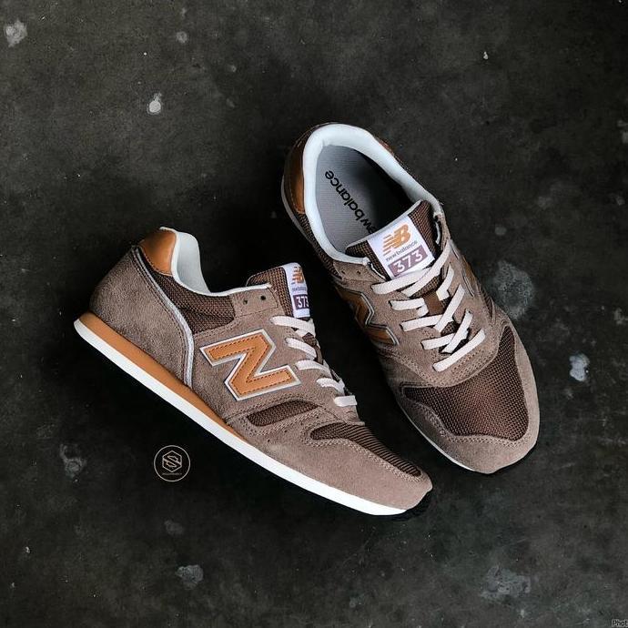 Sneakers New Balance Classic 373 Dark Brown White Black Grey Orinal