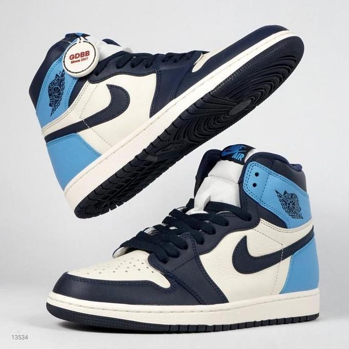Air Jordan 1 Hh Obsidian Blue UNC Authentic