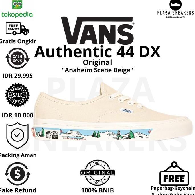 Sepatu Vans Authentic Anaheim Scene Bee Pria Wanita Sneakers Ori
