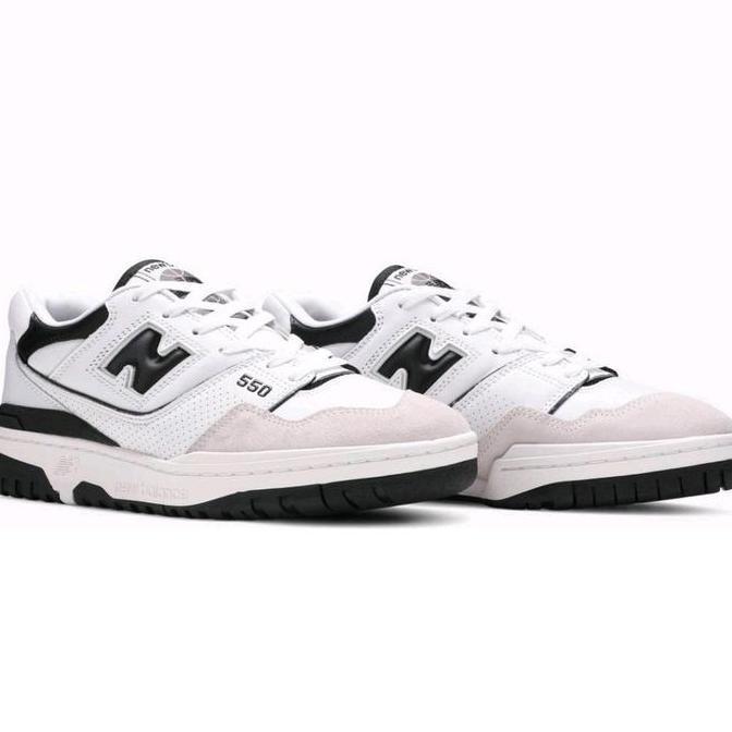 Sepatu Sneaker NB white Black 550