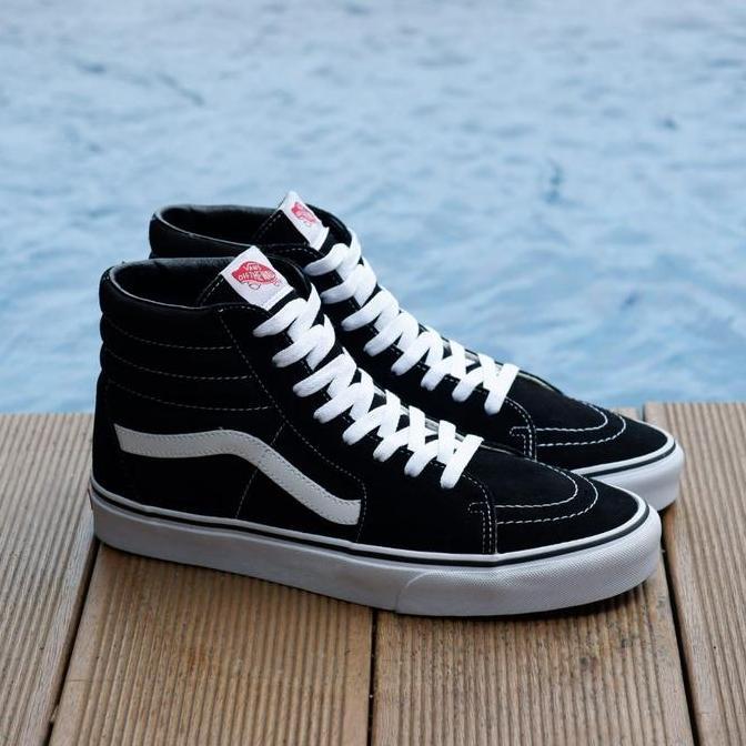 Sepatu Sneakers | Vans Sk8-Hi Black/White | ORINAL