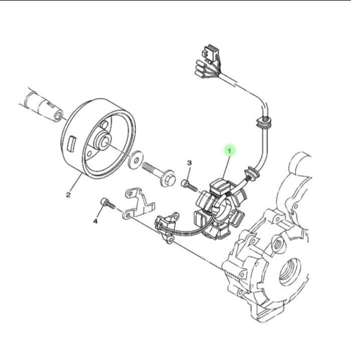 Spull Spul Scorpio Z Complit Spull Spul Assy Scorpio Ori Yamaha Ygp Original Dan Terpercaya