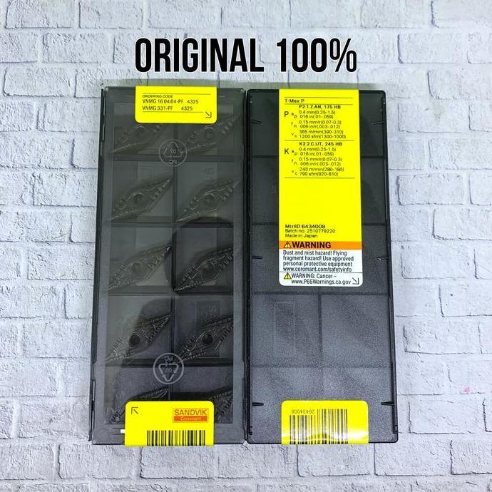 Insert VNMG 160404 Original Sandvik baru VNMG 16 04 04 VNMG160404