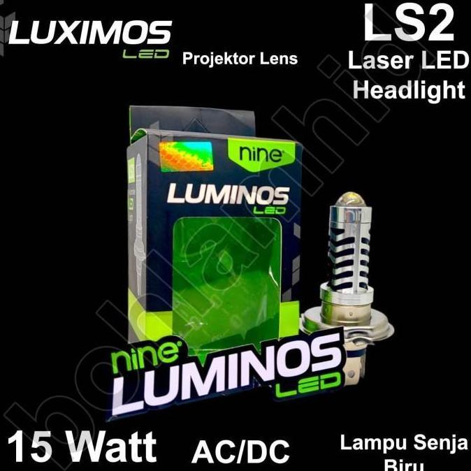 BEST SELLER LAMPU MOTOR LED LASER VERZA LUMINOS H4 HS1 30W 2WARNA PUTIH KUNING PROJEKTOR +LED SENJA