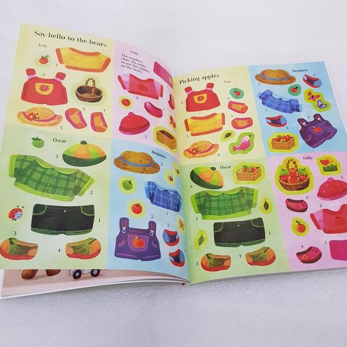 Usborne Stiker buku anak Sticker book activity