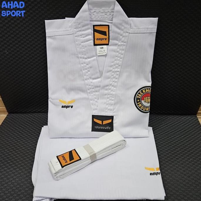 Baju Taekwondo Dobok EMPRO Kerah Putih