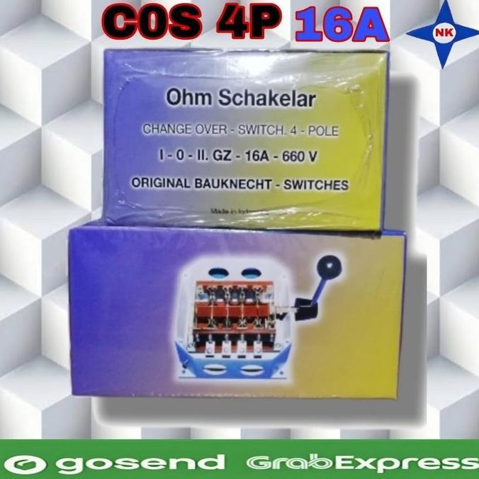 CAM STARTER OHM SAKLAR HANDLE GENSET COS 4P 16A NK ORIGINAL DAN TERPERCAYA
