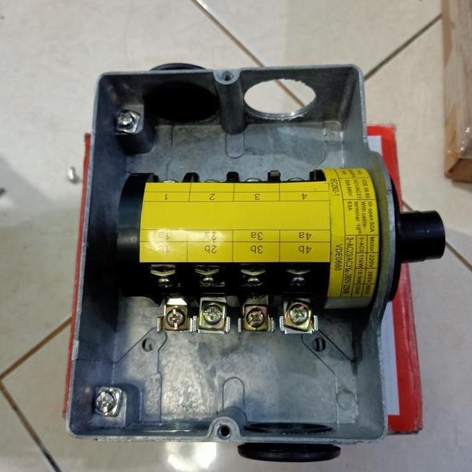 CAM SWITCHES / CAM STATER QS5 63A 4P MOTOR 3-AC3 380V 18,5KW ORIGINAL DAN TERPERCAYA