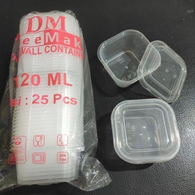 Thinwall Mini DM 120ml Isi 25pcs / Tempat Puding Mini / Kemasan Puding