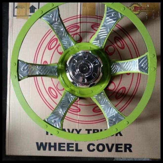 TERBARU DOP RODA TRUK MOBIL RING 16 BAN BELAKANG DOUBLE MODEL MANGKOK WARNA KUNING