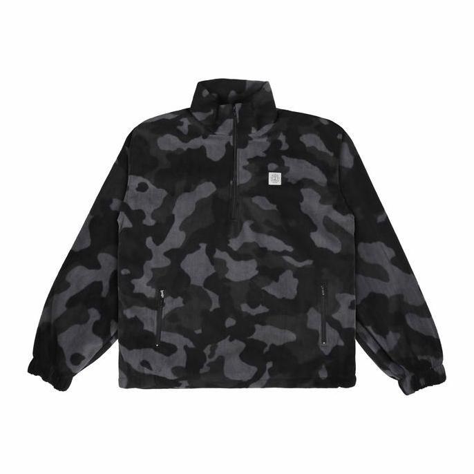 Heretic - Half Zipp Polar Jacket - Grey Pentagram