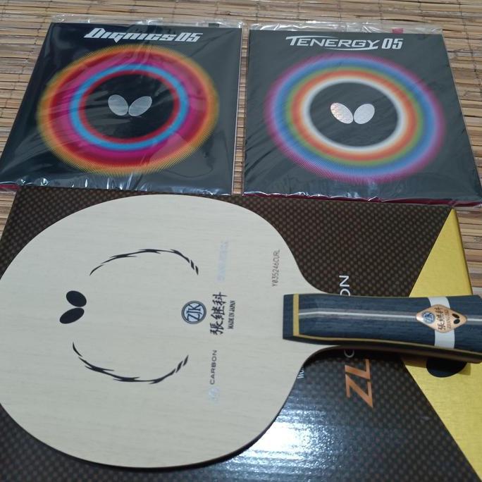 PAKET BET TENIS MEJA BUTTERFLY ZHANG JIKE ZLC PLUS DIGNICS