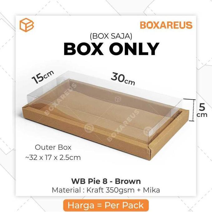 Dus Mika Packaging Sekat 8 Kotak Kue Box Tart Pie Choux | WB Pie 8