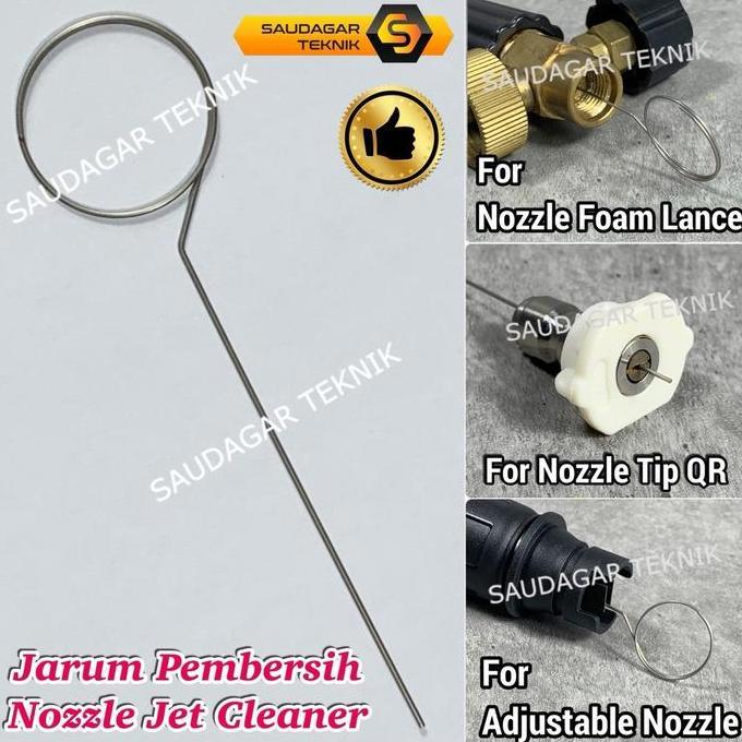 Ready Jarum Pembersih Nozzle Jet Cleaner Nozzle Tip Foam Lance Nozzle Spray Quick Release murah