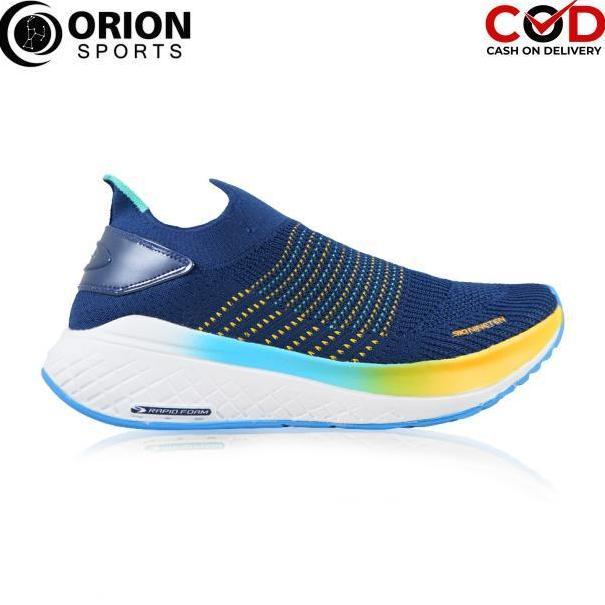 910 NINETEN SEPATU RUNNING - YUKA ACCEL ADICTION BIRU-DARK-DENIM/HIJAU